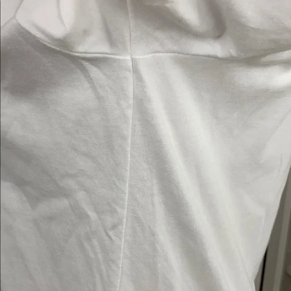 Fabletics White Love Peace Laughter Crew Neck Tee - Picture 10 of 12